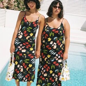 Sofia Slip Dress in Tapas